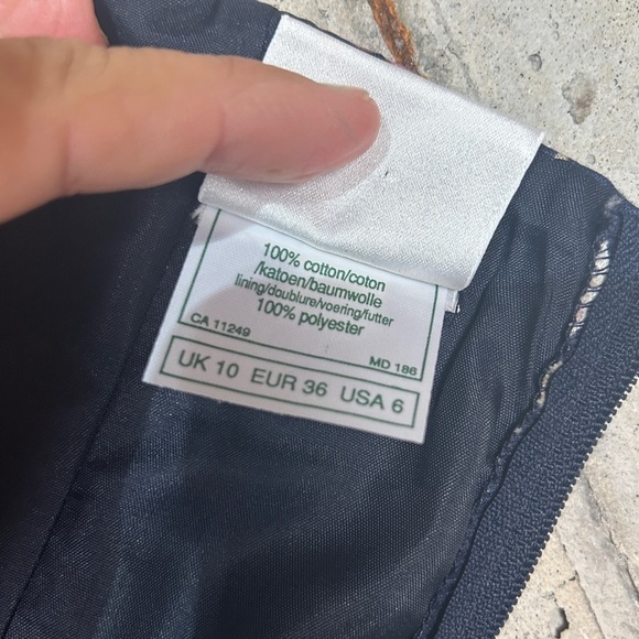 Vintage 80s laura Ashley navy pink cream cottage core floral halter dress 6 - Picture 13 of 13